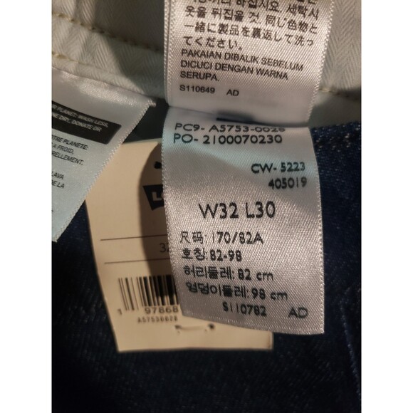 Levi's XX Chino Authentic Fit Men's Cotton Straight Leg Dark Blue Pants Sz 32x30 - Picture 10 of 16